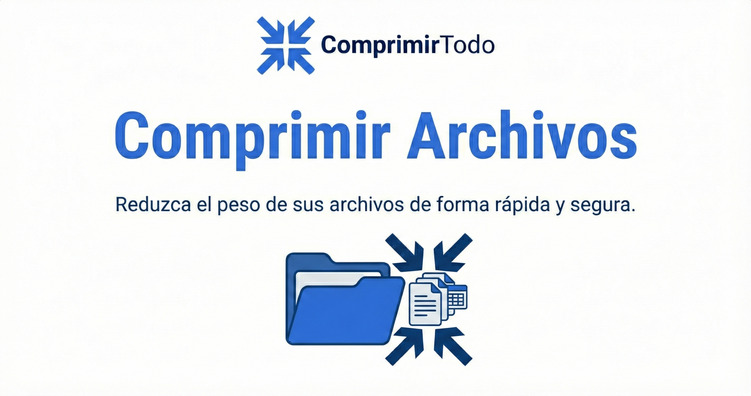Comprimir archivos de cualquier formato al instante. Reduce el peso de tus documentos gratis y seguro. 100% Privado. Sin subir a la nube.