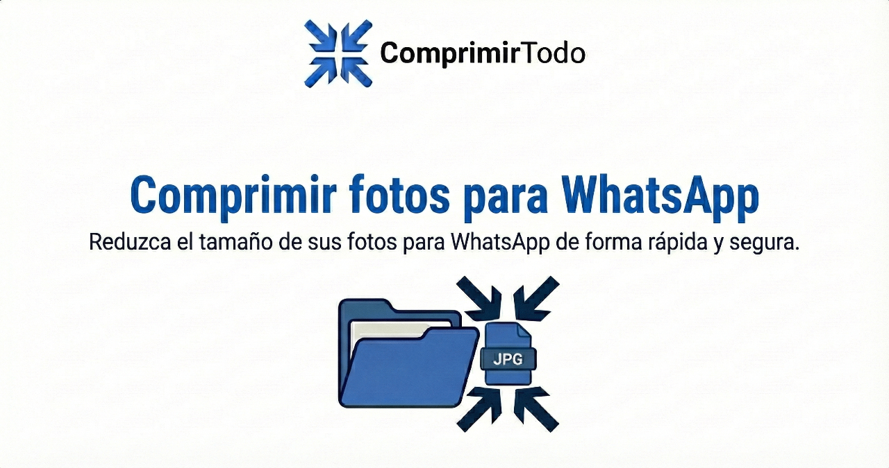 Comprimir fotos para WhatsApp: Reduce el peso de tus imágenes para enviarlas por WhatsApp al instante. Ahorra datos móviles y evita que la aplicación baje la calidad automáticamente.