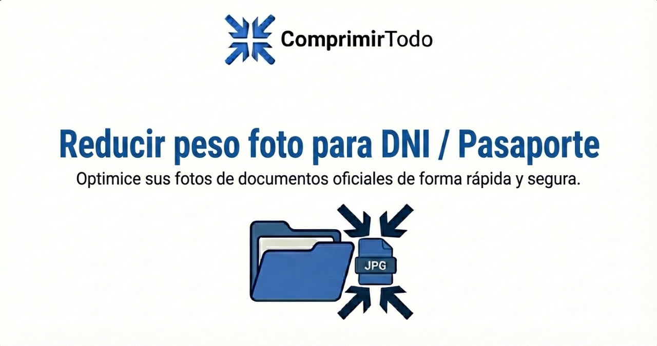Reducir peso foto para DNI / Pasaporte (100% Seguro y Privado)